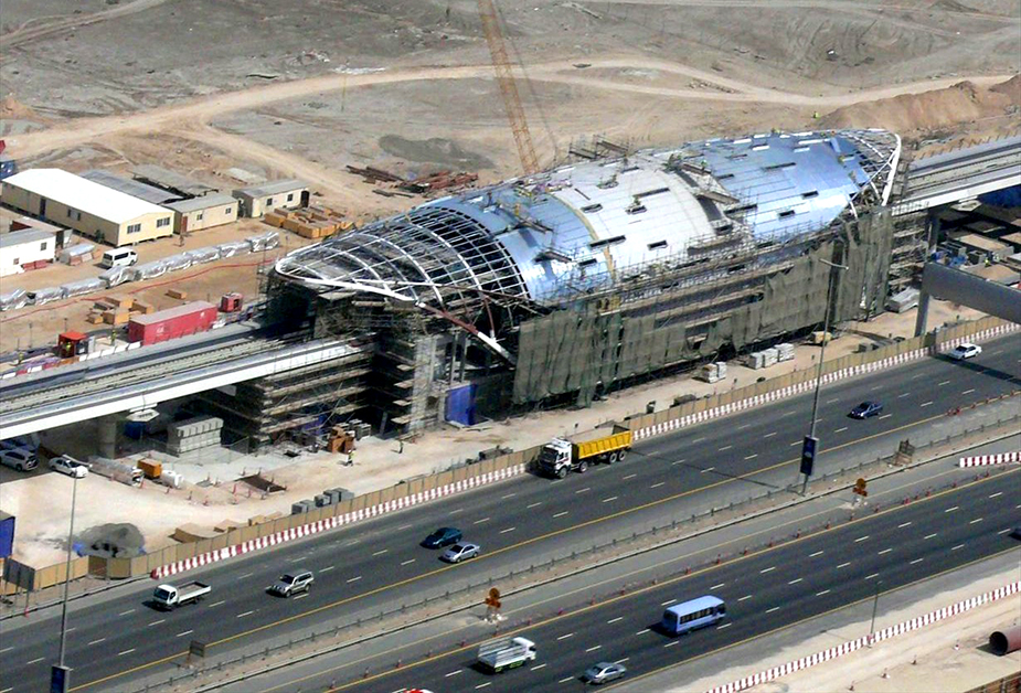 Строительство метро Дубай
