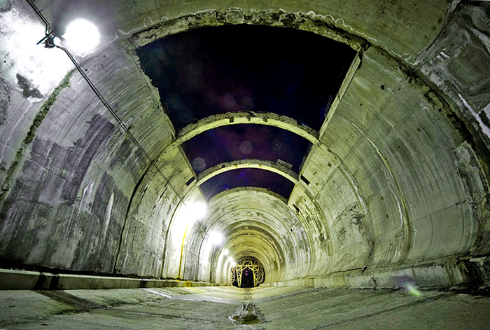 Готовый участок автодорожного тоннеля