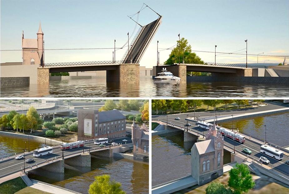 Реконструкция моста в Калининграде