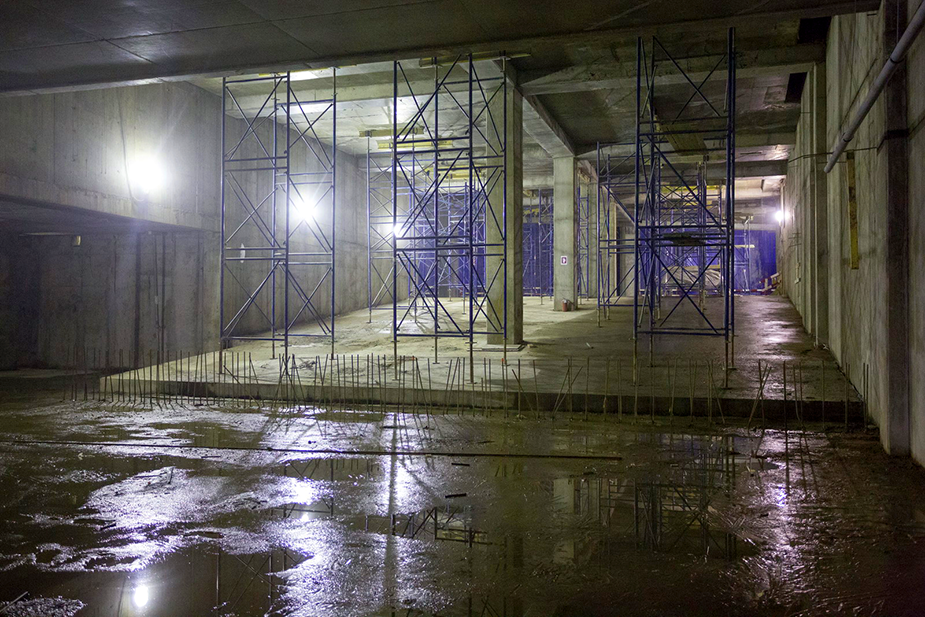 Фото строительства подземного логистического тоннеля март 2016
