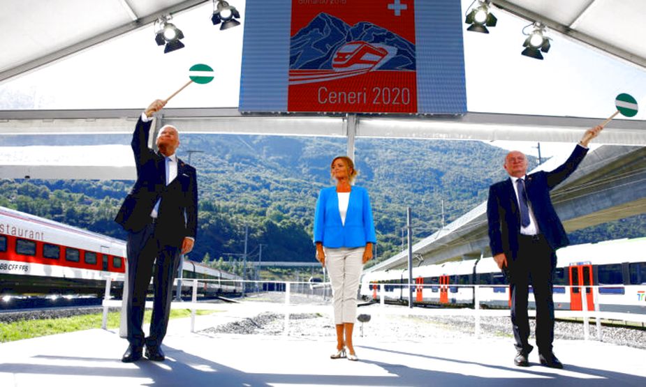 Ceneri Tunnel open